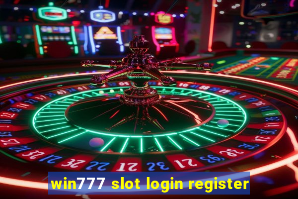 win777 slot login register