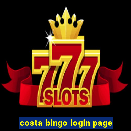 costa bingo login page