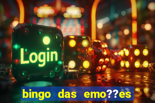 bingo das emo??es com palavras