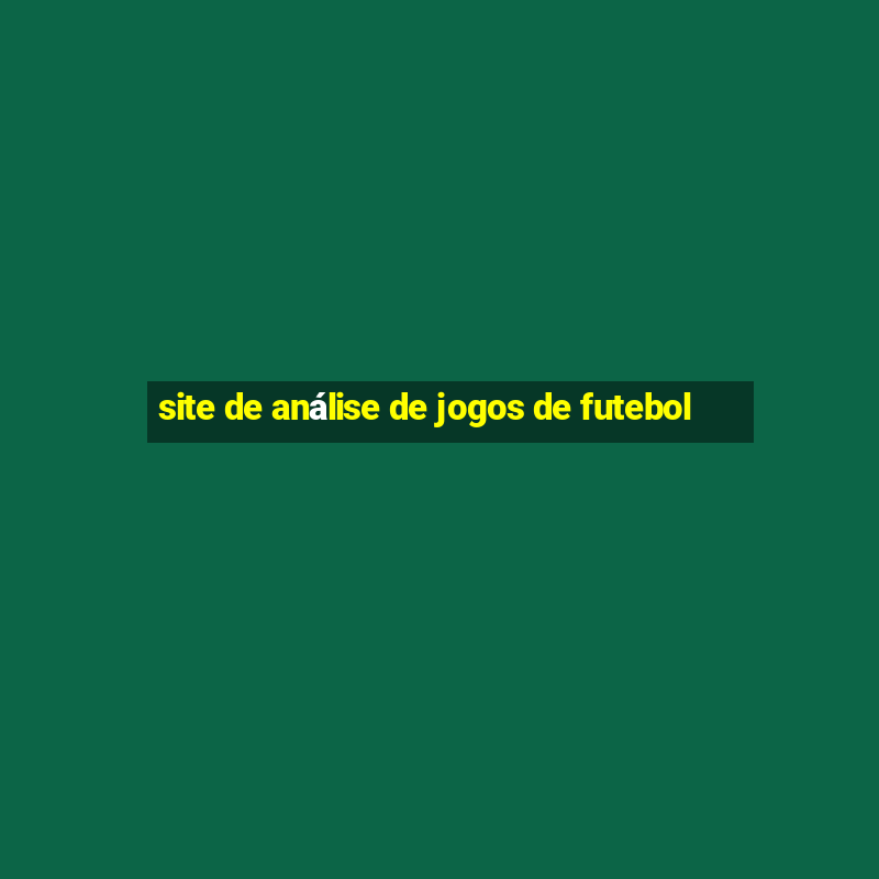 site de análise de jogos de futebol