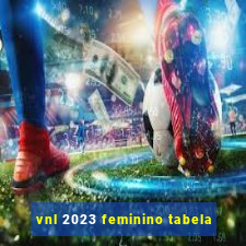 vnl 2023 feminino tabela