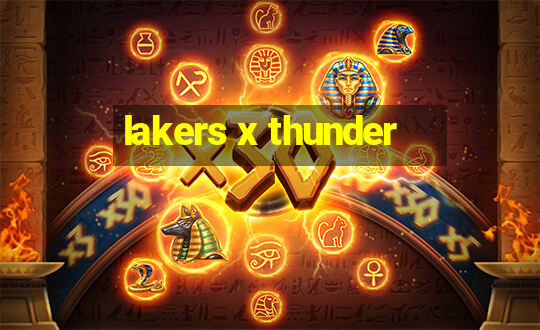 lakers x thunder