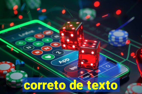 correto de texto