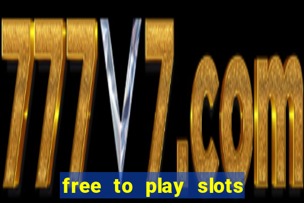 free to play slots no download