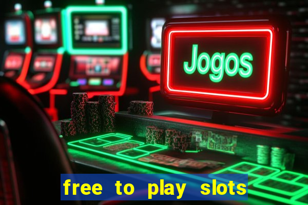 free to play slots no download