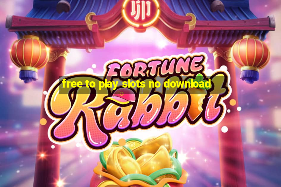 free to play slots no download