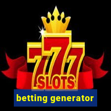 betting generator