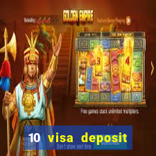 10 visa deposit casinos australia