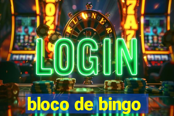 bloco de bingo