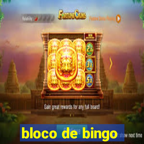 bloco de bingo