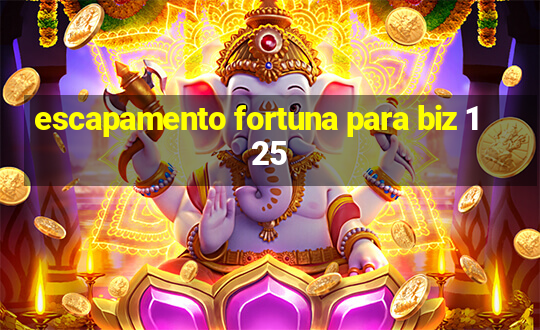 escapamento fortuna para biz 125