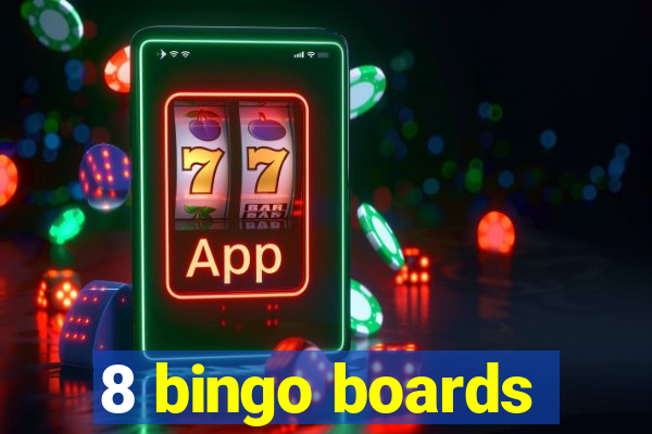 8 bingo boards