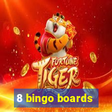 8 bingo boards