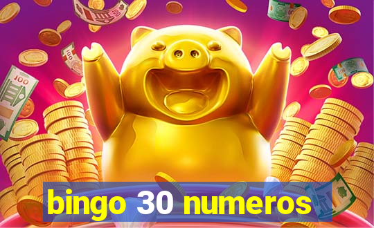 bingo 30 numeros