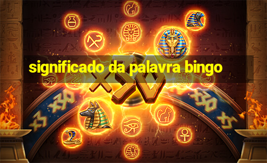 significado da palavra bingo