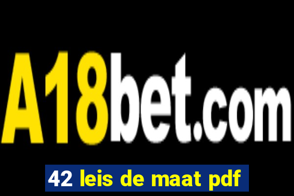 42 leis de maat pdf