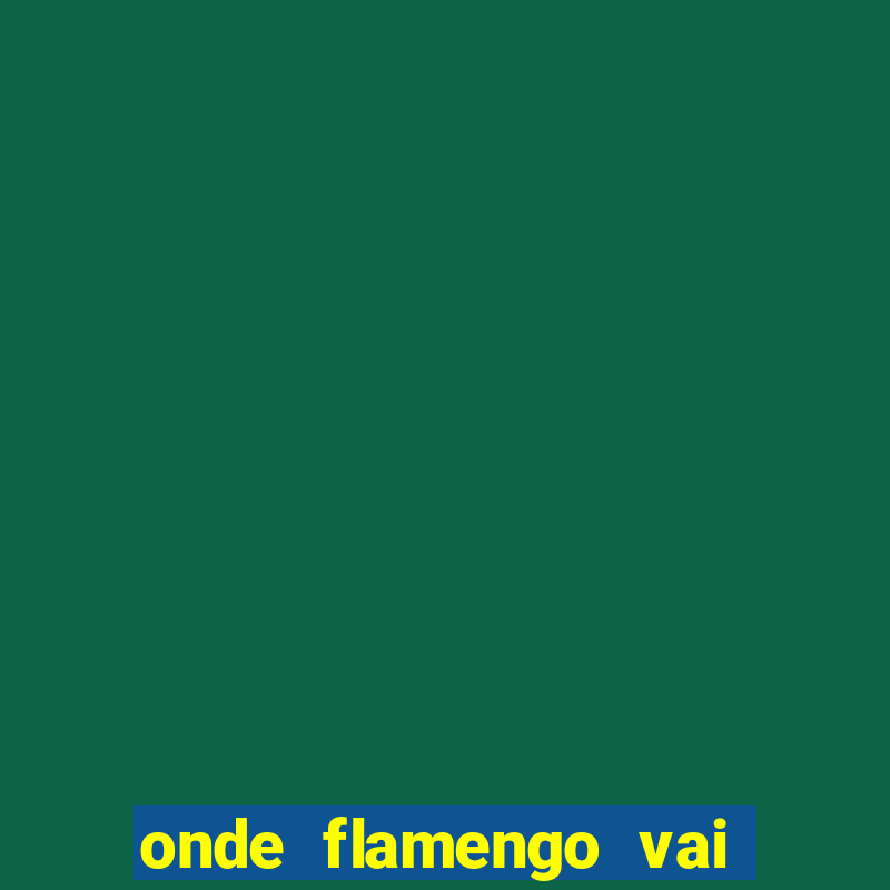 onde flamengo vai jogar hoje