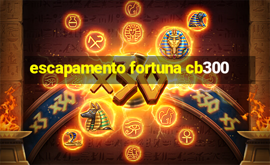 escapamento fortuna cb300