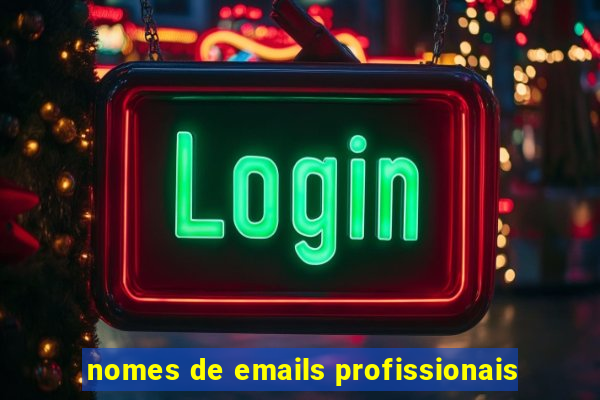 nomes de emails profissionais