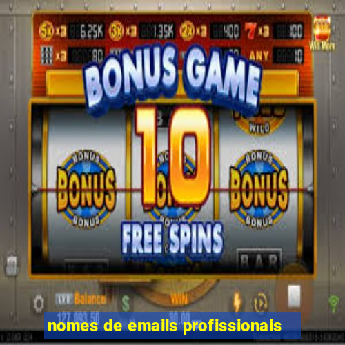 nomes de emails profissionais