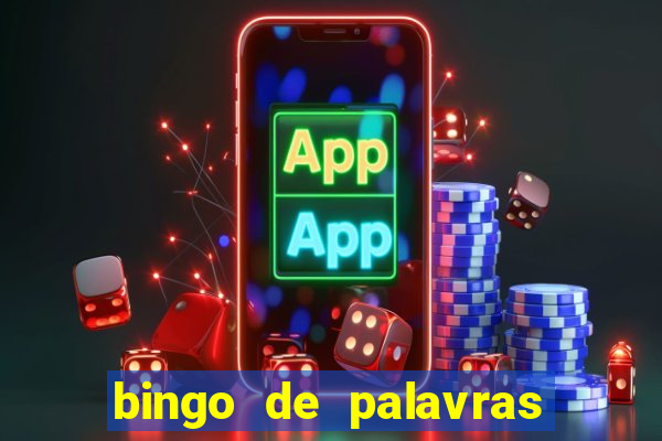 bingo de palavras para o 4 ano