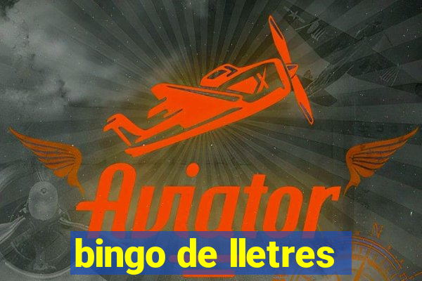 bingo de lletres