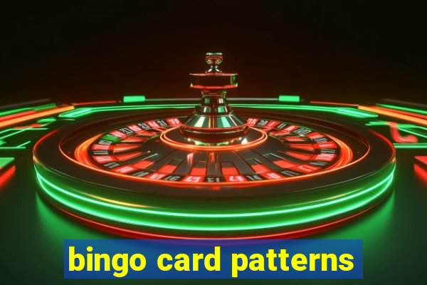 bingo card patterns