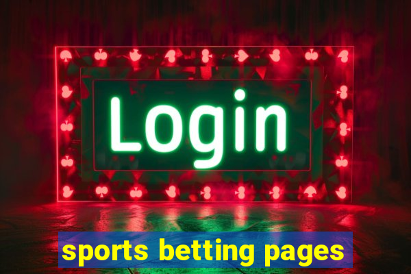 sports betting pages