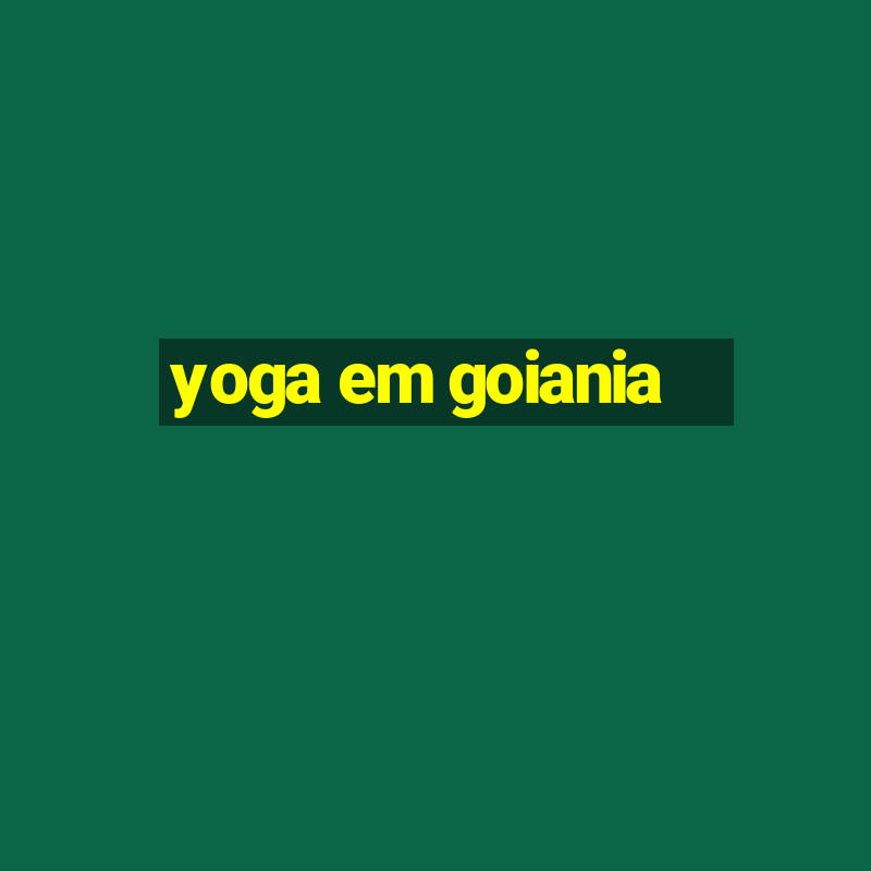 yoga em goiania