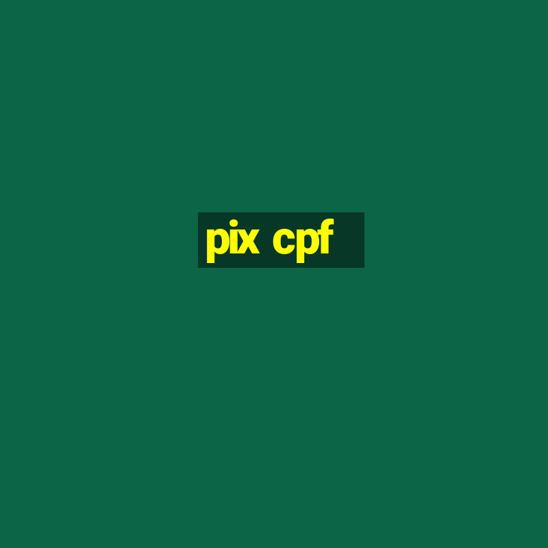 pix cpf