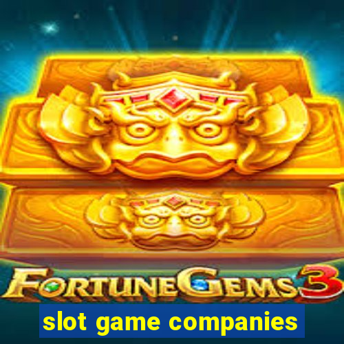 slot game companies