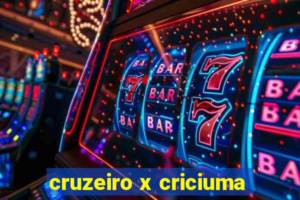 cruzeiro x criciuma