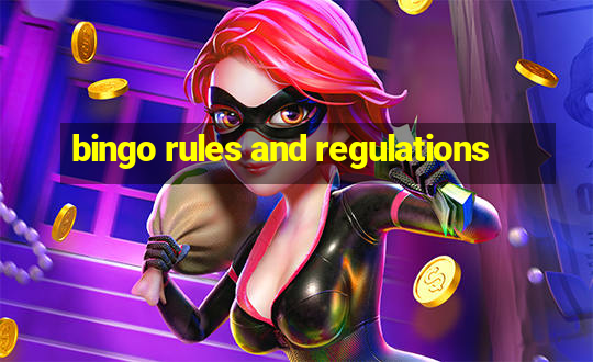 bingo rules and regulations