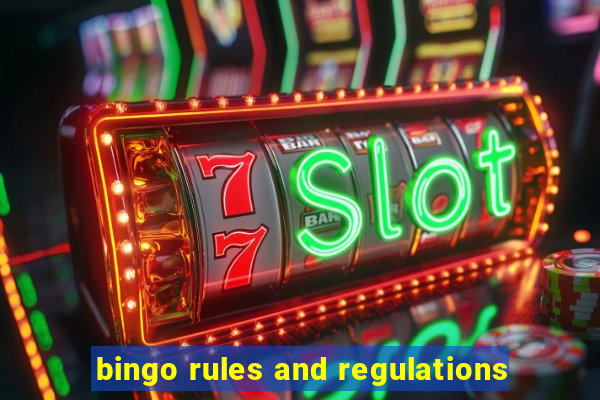 bingo rules and regulations