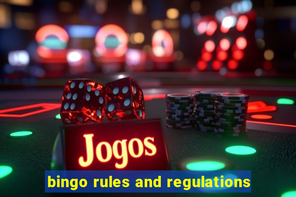 bingo rules and regulations