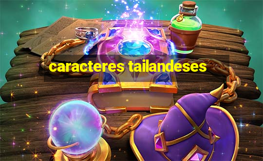 caracteres tailandeses