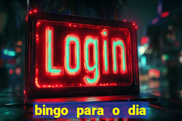 bingo para o dia do estudante