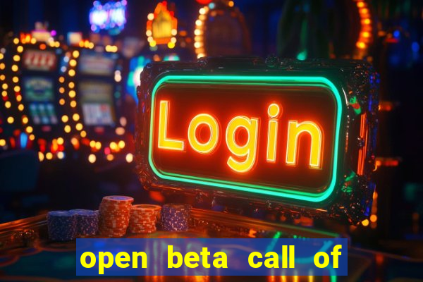 open beta call of duty black ops 6