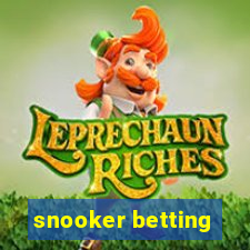 snooker betting