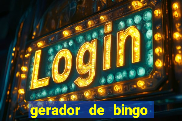 gerador de bingo de palavras