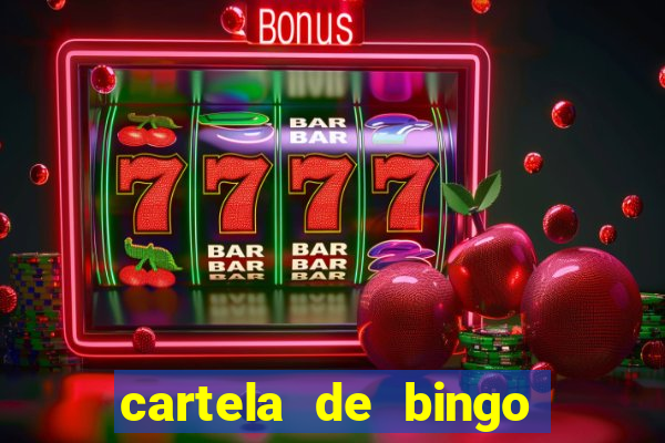 cartela de bingo da sorte