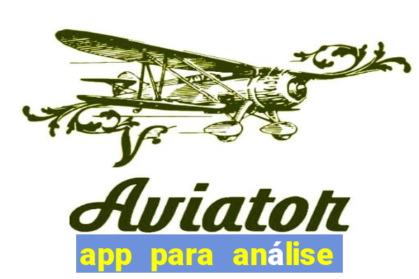 app para análise de jogos