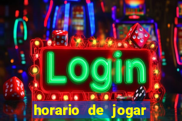 horario de jogar fortune tiger