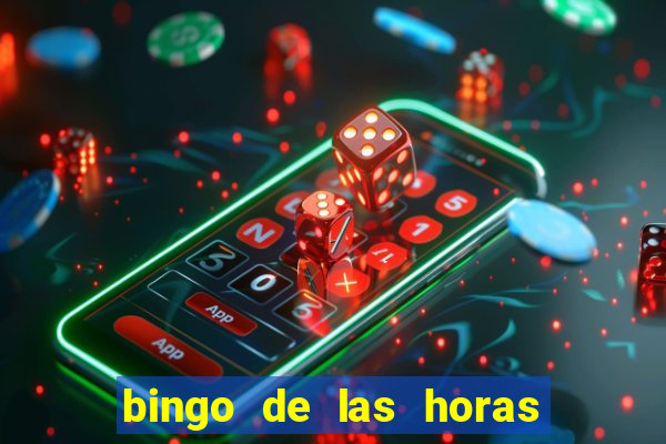 bingo de las horas para imprimir