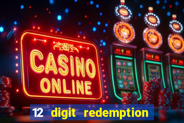 12 digit redemption code for golden hearts casino