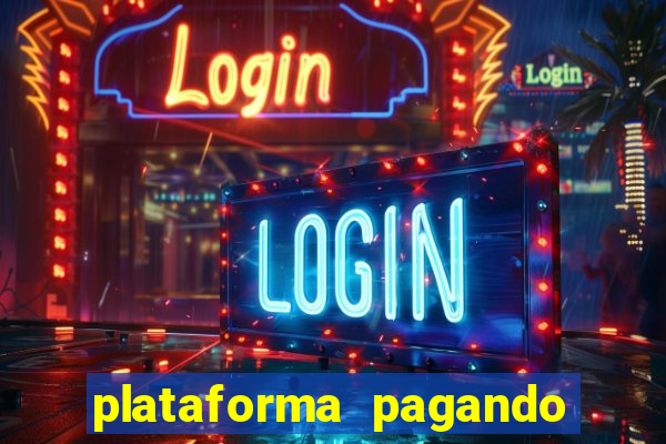 plataforma pagando bonus no cadastro