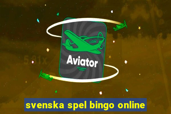 svenska spel bingo online