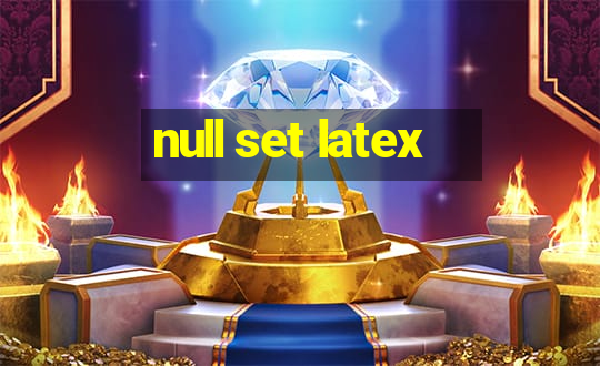 null set latex