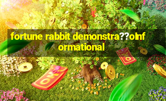 fortune rabbit demonstra??oInformational