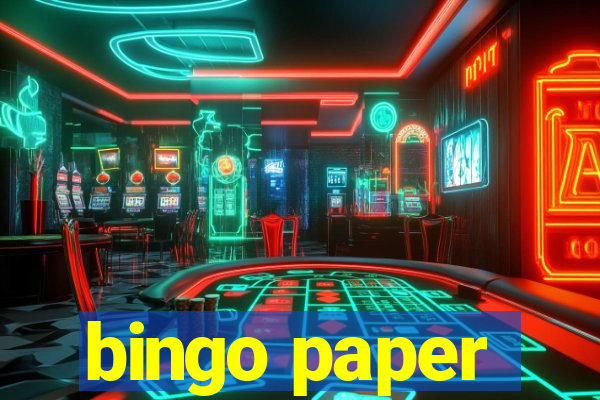 bingo paper